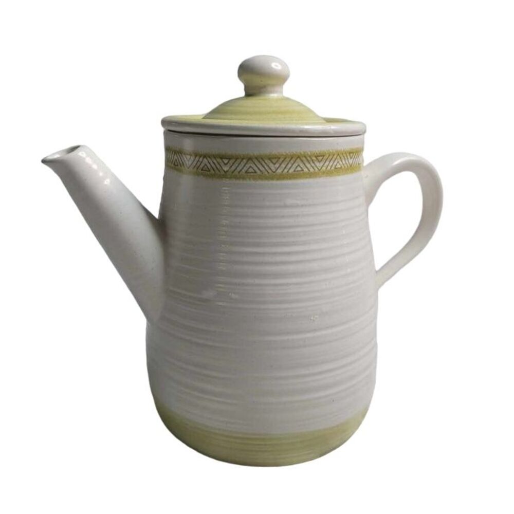3455 Vintage‎ Mid Century Franciscan Earthenware Hacienda Green Teapot Retro